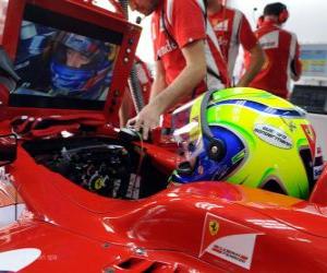 yapboz onun Ferrari gelişiminde Felipe Massa,